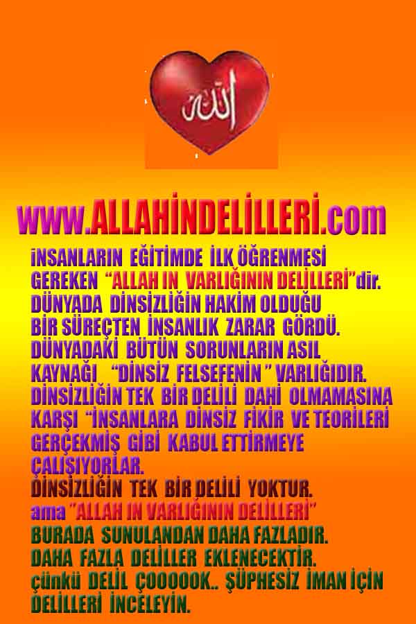 ALLAH, allah-delilleri, allahin-delilleri, allahin delilleri, allah in varlığının delilleri, allahin varlığınin delilleri, allah var, @allahvar, @allah-delilleri